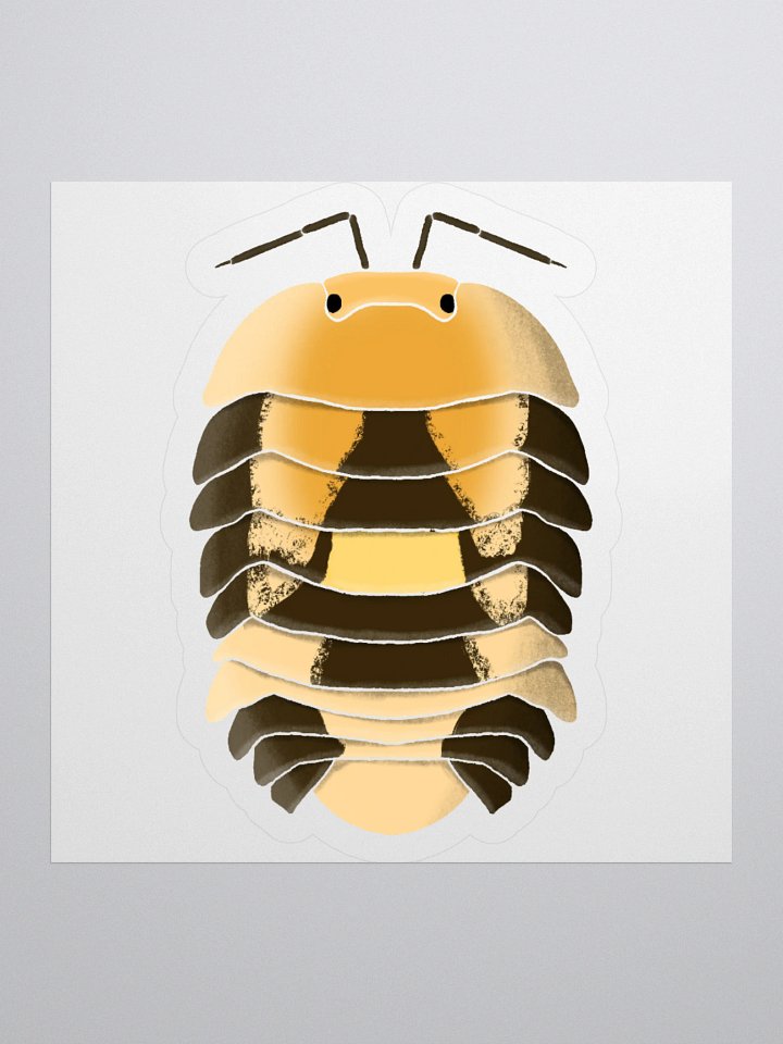 Amber Firefly Isopod Sticker product image (2)