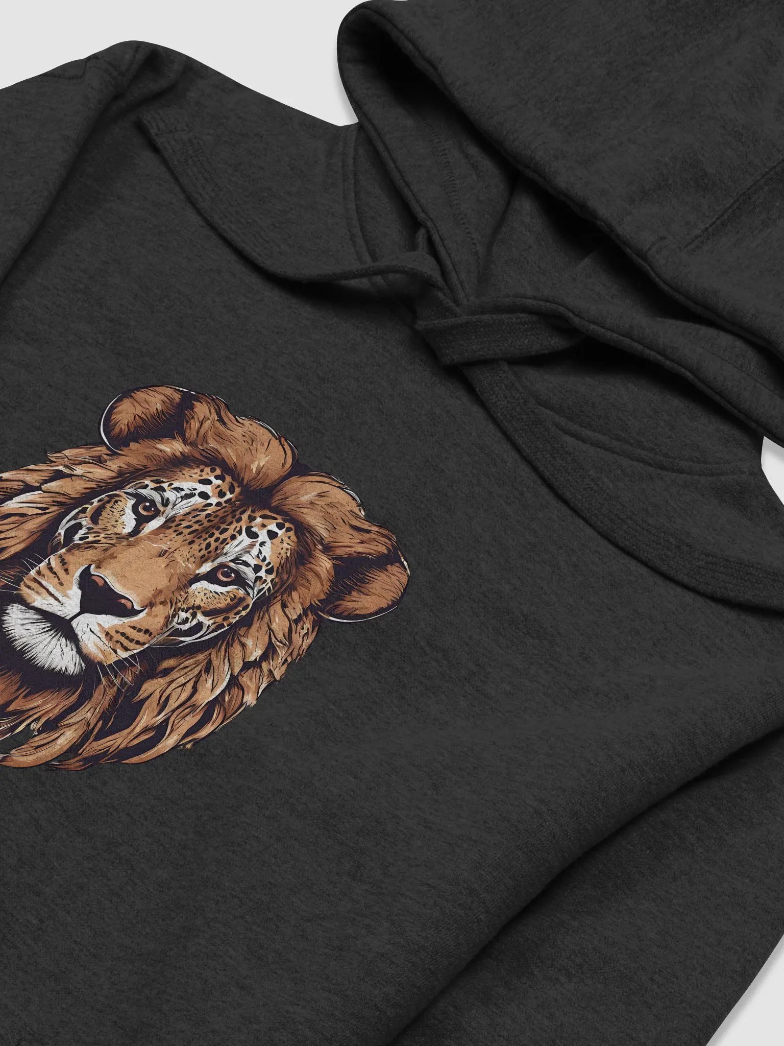 Lion-Leopard Hybrid Illustrated Premium Hoodie product image (3)