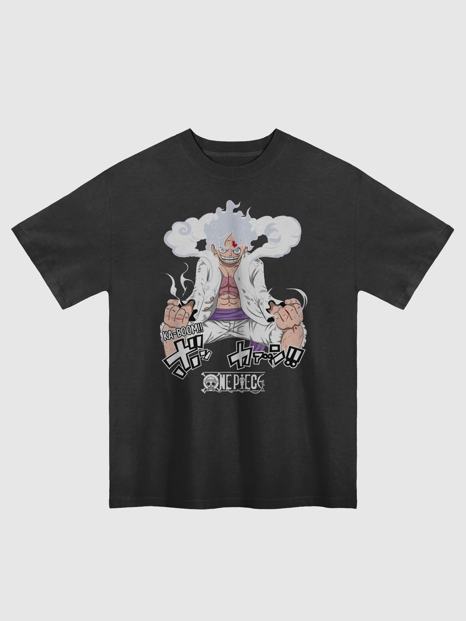 Ka-Boom!! Oversized Anime Action T-Shirt product image (5)