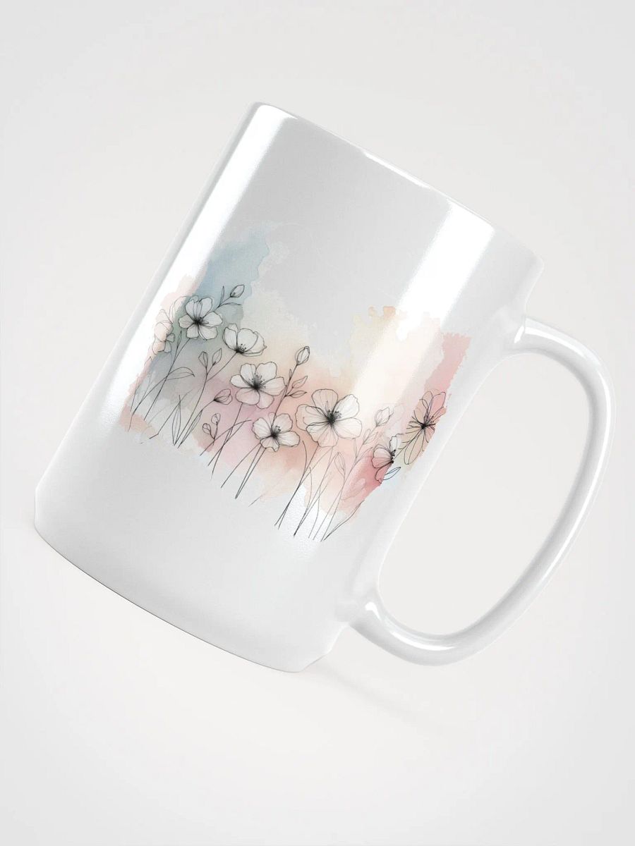 watercolor florals *microwave safe* ceramic coffee mug product image (4)
