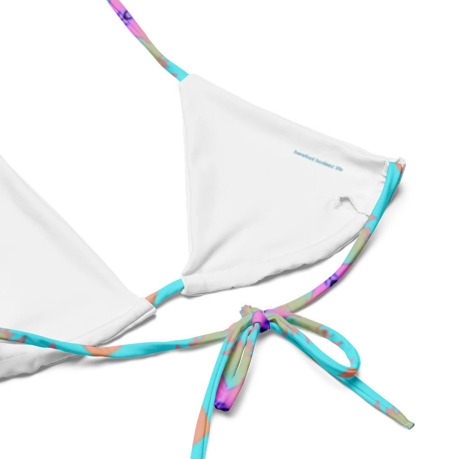 Pretty Pastel Bow Pattern String Bikini Top product image (4)