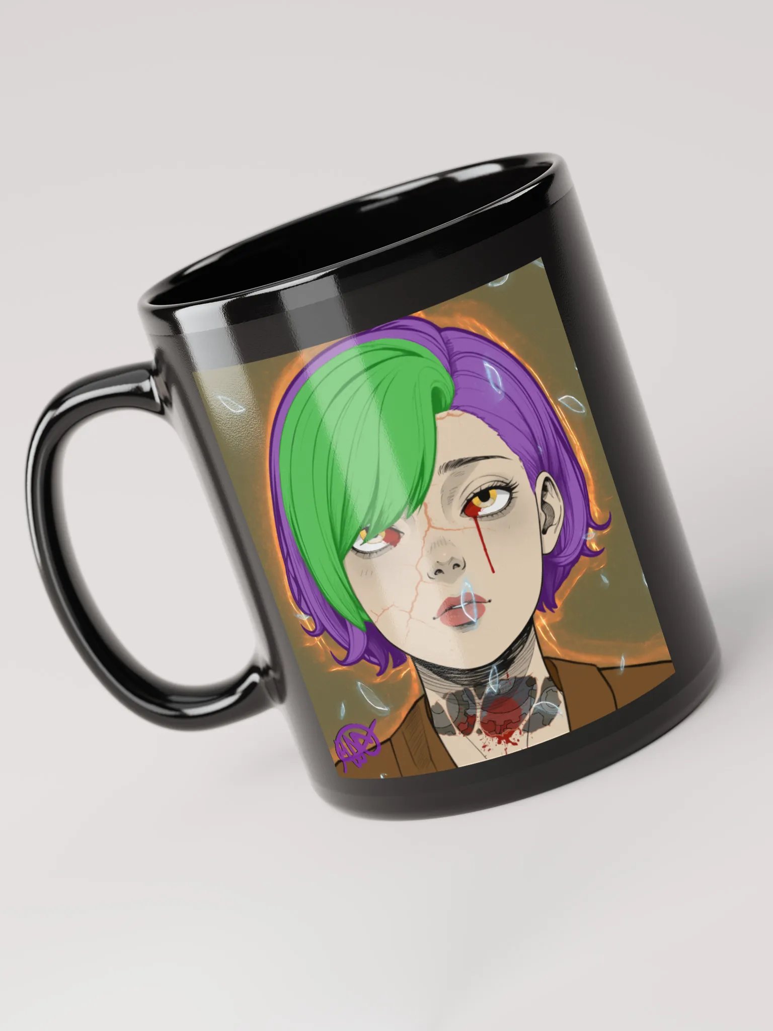Implosion of the Clockwork Doll (Glossy Black Mugs) product image (3)