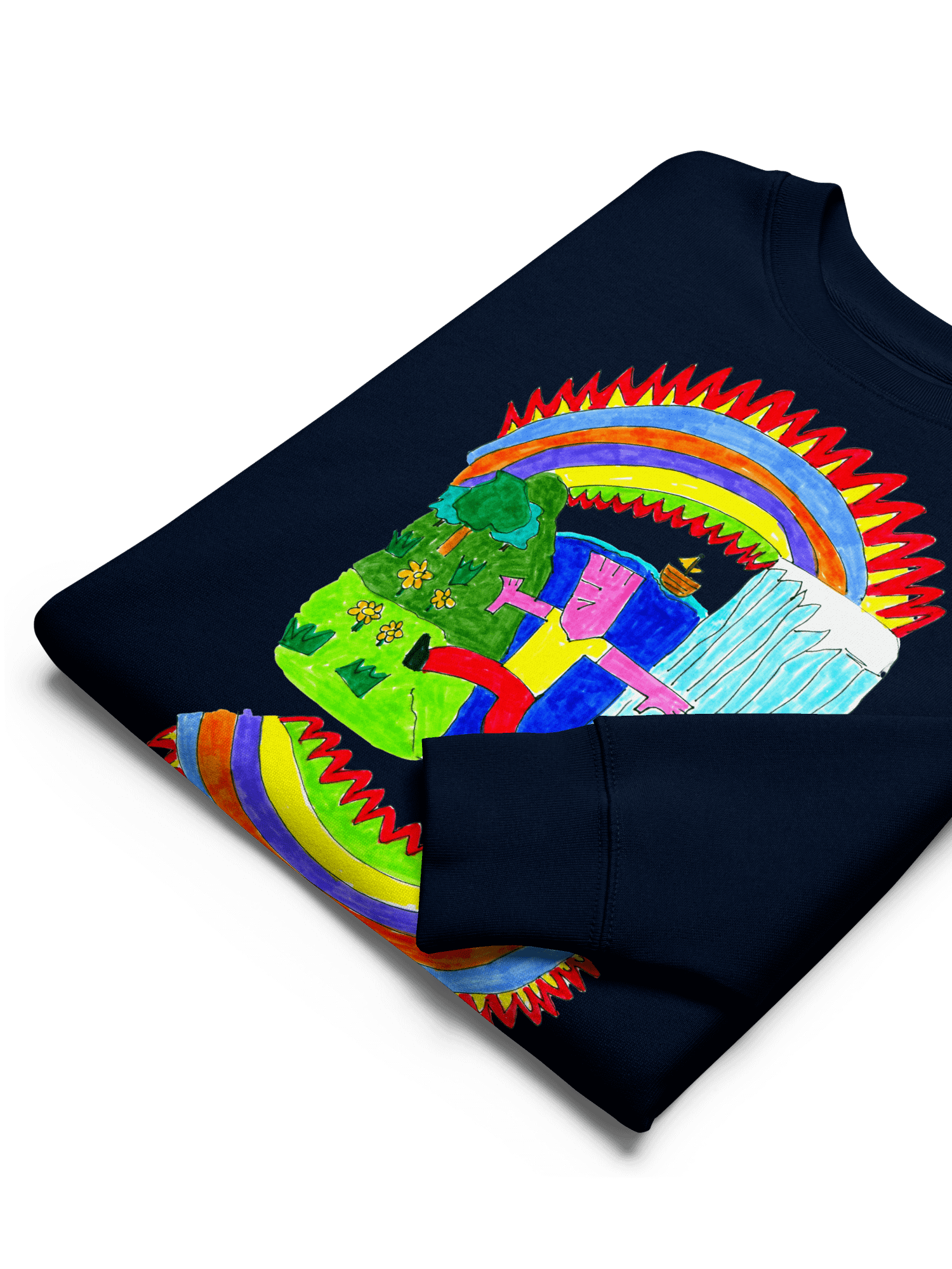 Abstract Lands Beyond Unisex Eco Sweatshirt product image (6)