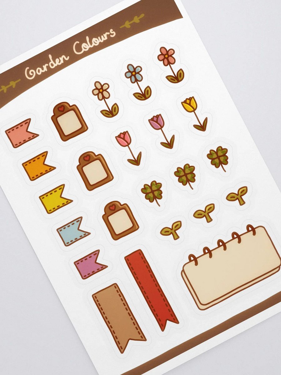Garden Colours Kiss Cut Sticker Sheet (5.83″ x 8.27″) product image (3)