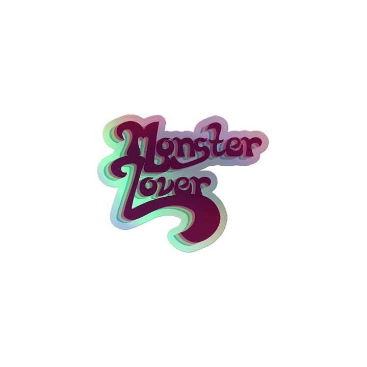 Monster Lover Holographic Sticker product image (1)
