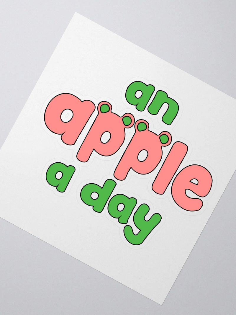 An Apple A Day Sticker