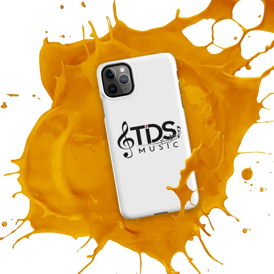 TDS Music Matte White iPhone Snap Case with Music Notes Design product image (10)