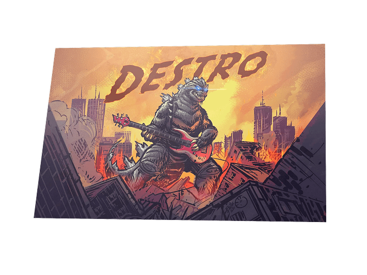 Rock Zilla Matte Poster product image (6)
