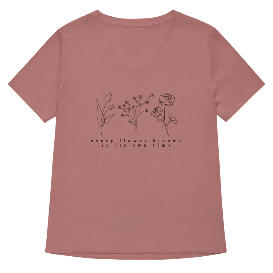 Women's Every Flower Blooms V-Neck Tee product image (5)