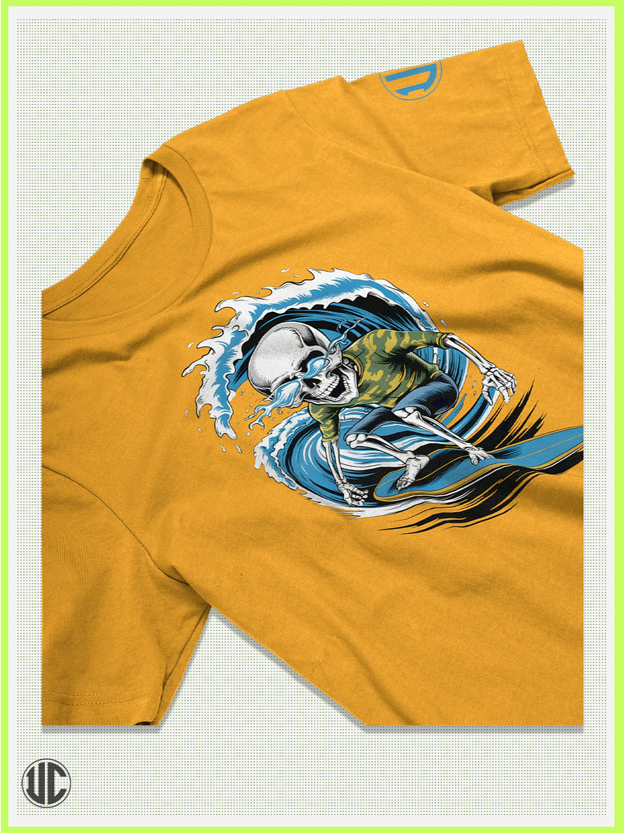 Wave Hunter – Skull Surfer Graphic T-Shirt product image (2)