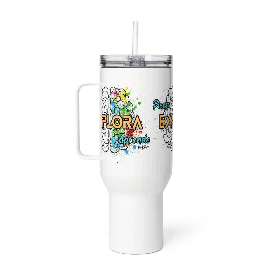 "Tumbler Explorador del Saber" vaso de acero inoxidable (Steel Tumbler) product image (6)