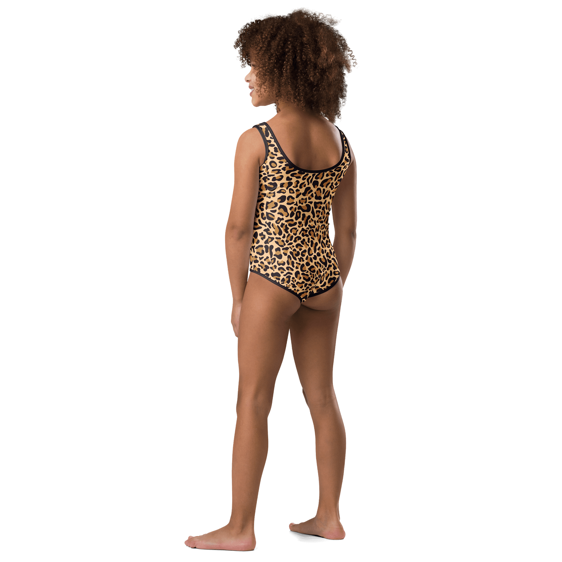 Girls’ Leopard Print One-Piece Swimsuit product image (3)