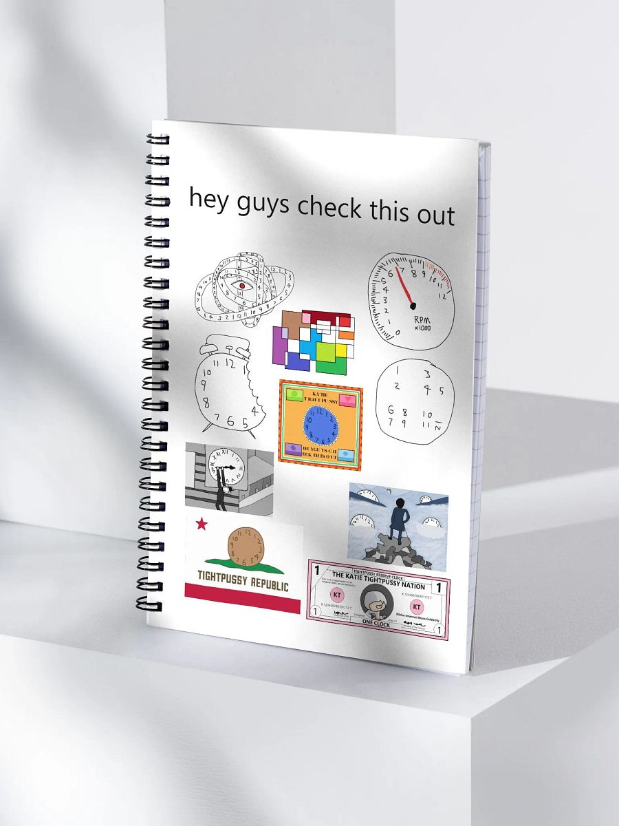 Clock Collage Spiral Notebook product image (3)