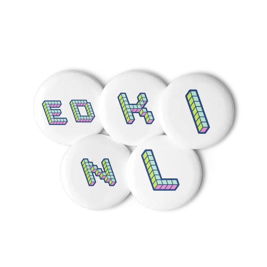Illusionary Linked Cubes Pin Set product image (11)