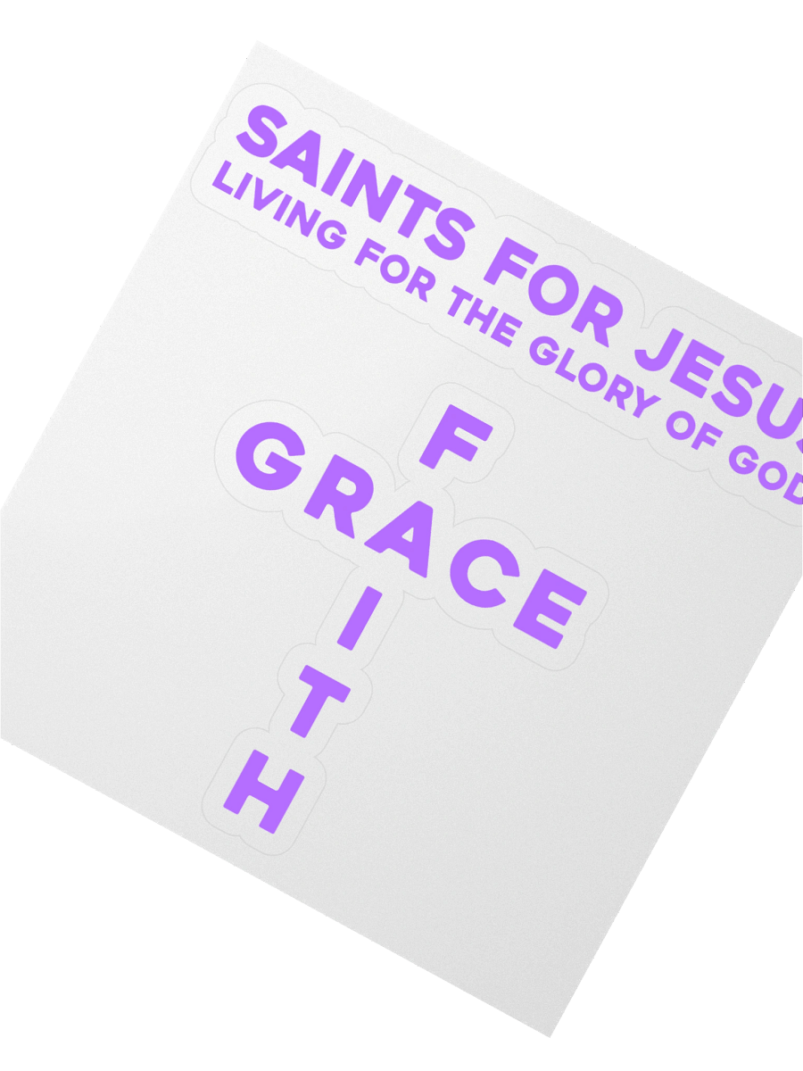 Saints For Jesus | By Grace Through Faith Cross Stickers Set product image (2)