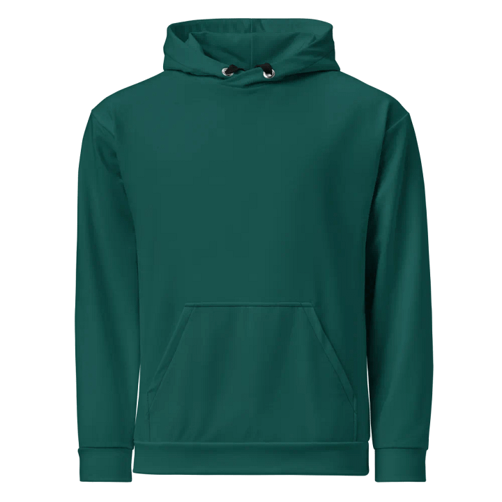 Plain Dark Green True Summer Unisex Recycled Polyester Heavyweight Premium Hoodie by Treasure Pie product image (1)