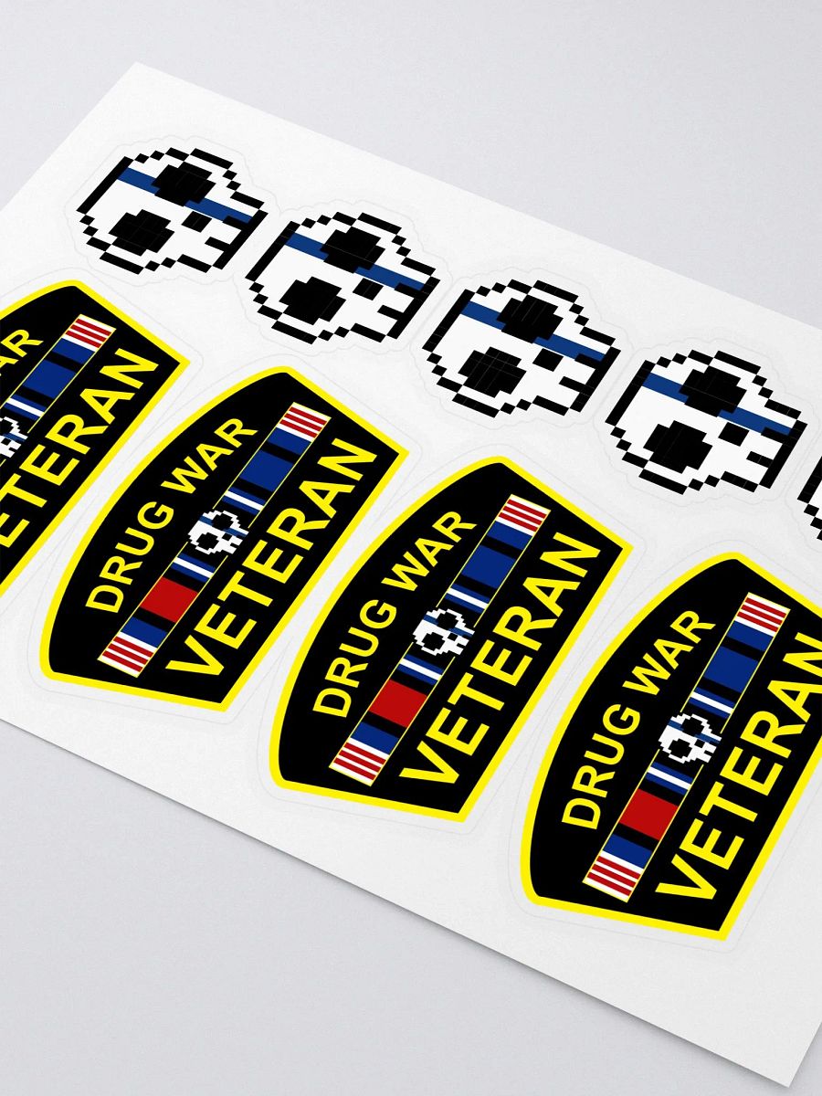 Drug War Veteran Sticker Sheet product image (2)