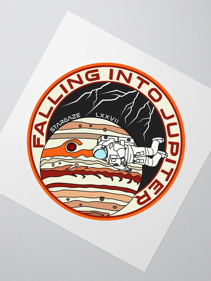FALLING INTO JUPITER STICKER product image (2)