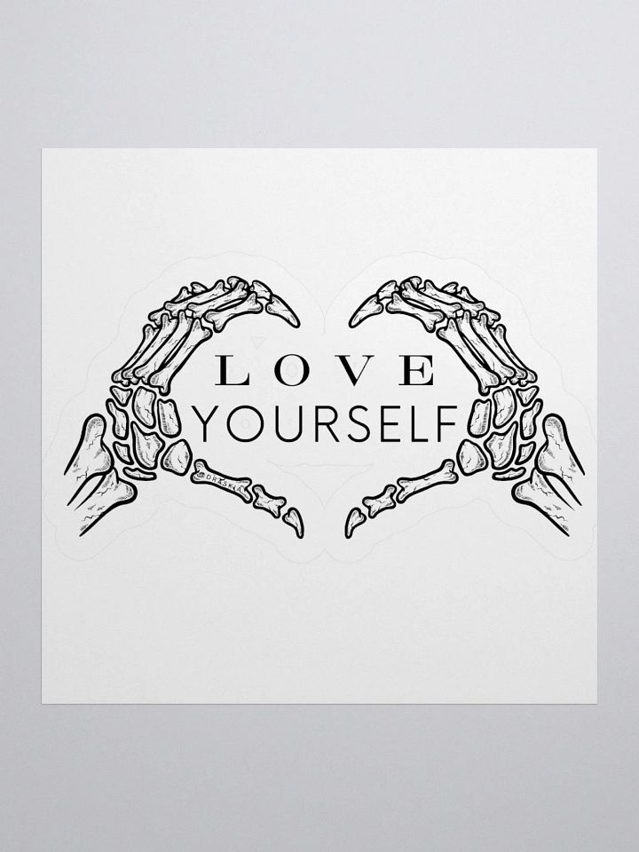 Love Yourself Skelly Kiss Cut Stickers product image (1)