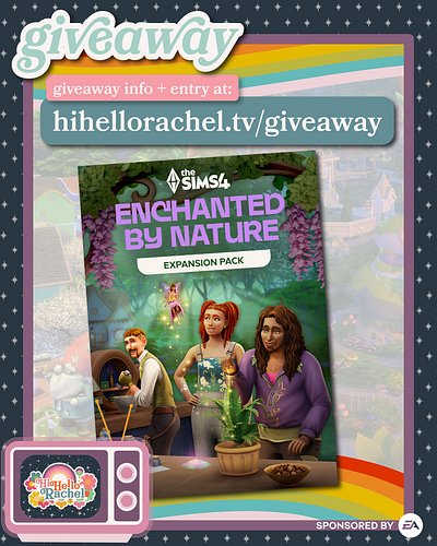Say, are you...Enchanted By Nature? Well now you can be! I’m giving away 1 copy of the newest Sims 4 EP (thanks to the #EACre...