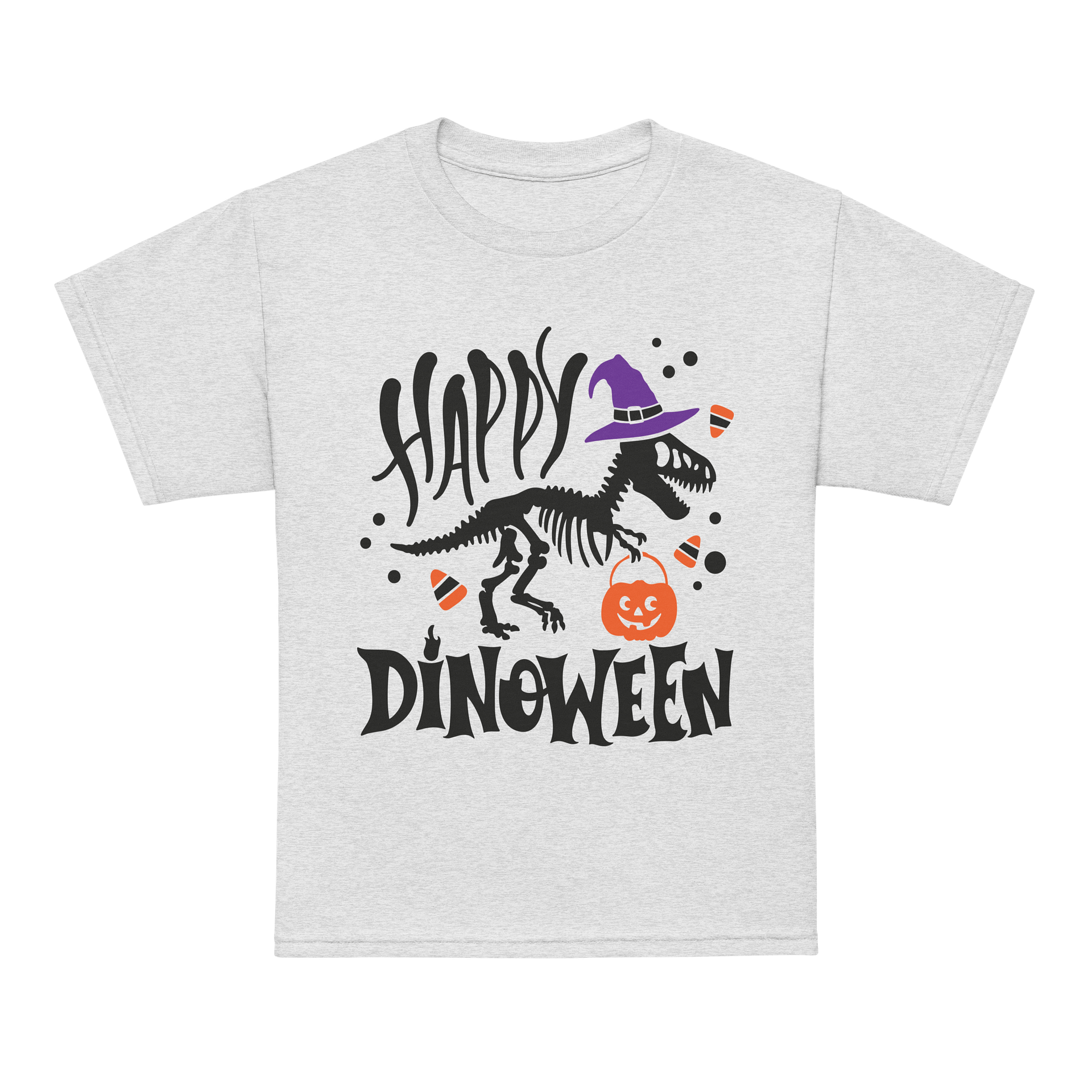 Happy Dinoween Trex Kids Tee product image (3)