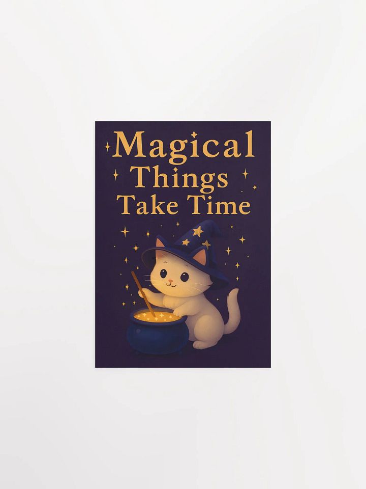 Magical Cute Cat Motivational Poster product image (6)