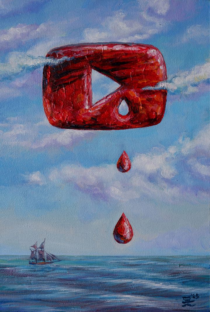 "Dripping" Painting by Deni Je product image (1)