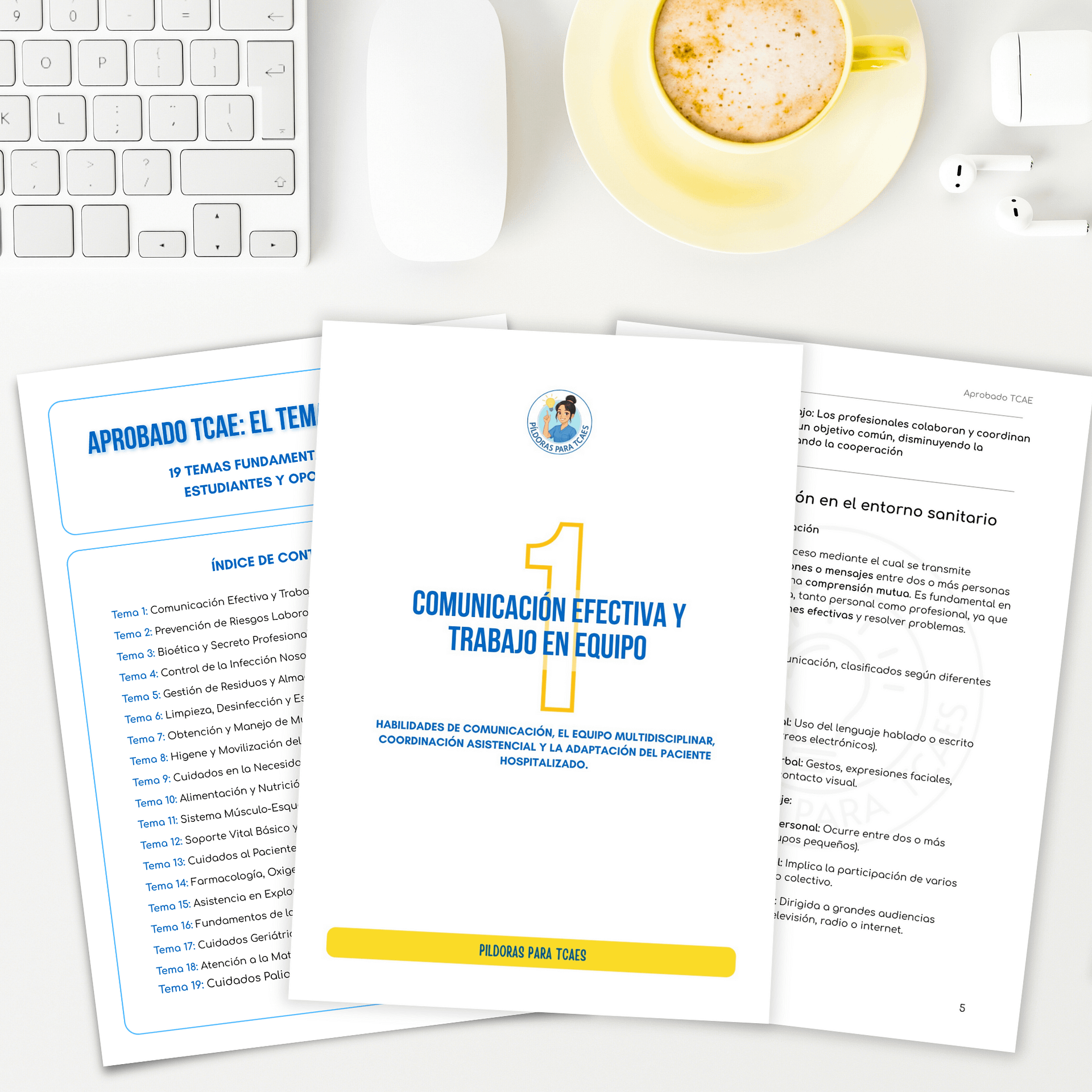 Aprobado TCAE: El Temario Esencial (19 Temas Fundamentales) product image (1)