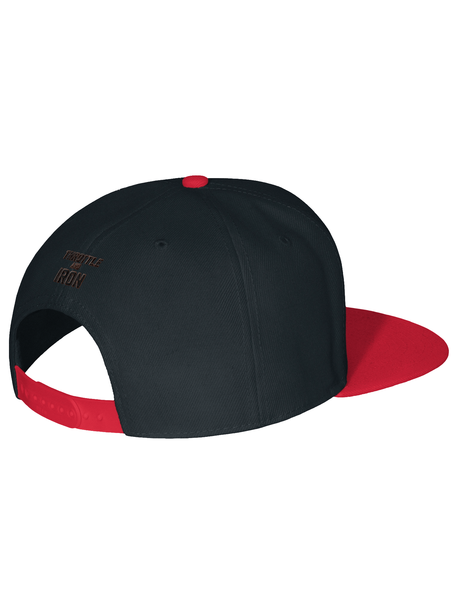 Club 117 Throttle & Iron Snapback Hat — Red Outline (HD) Edition product image (3)