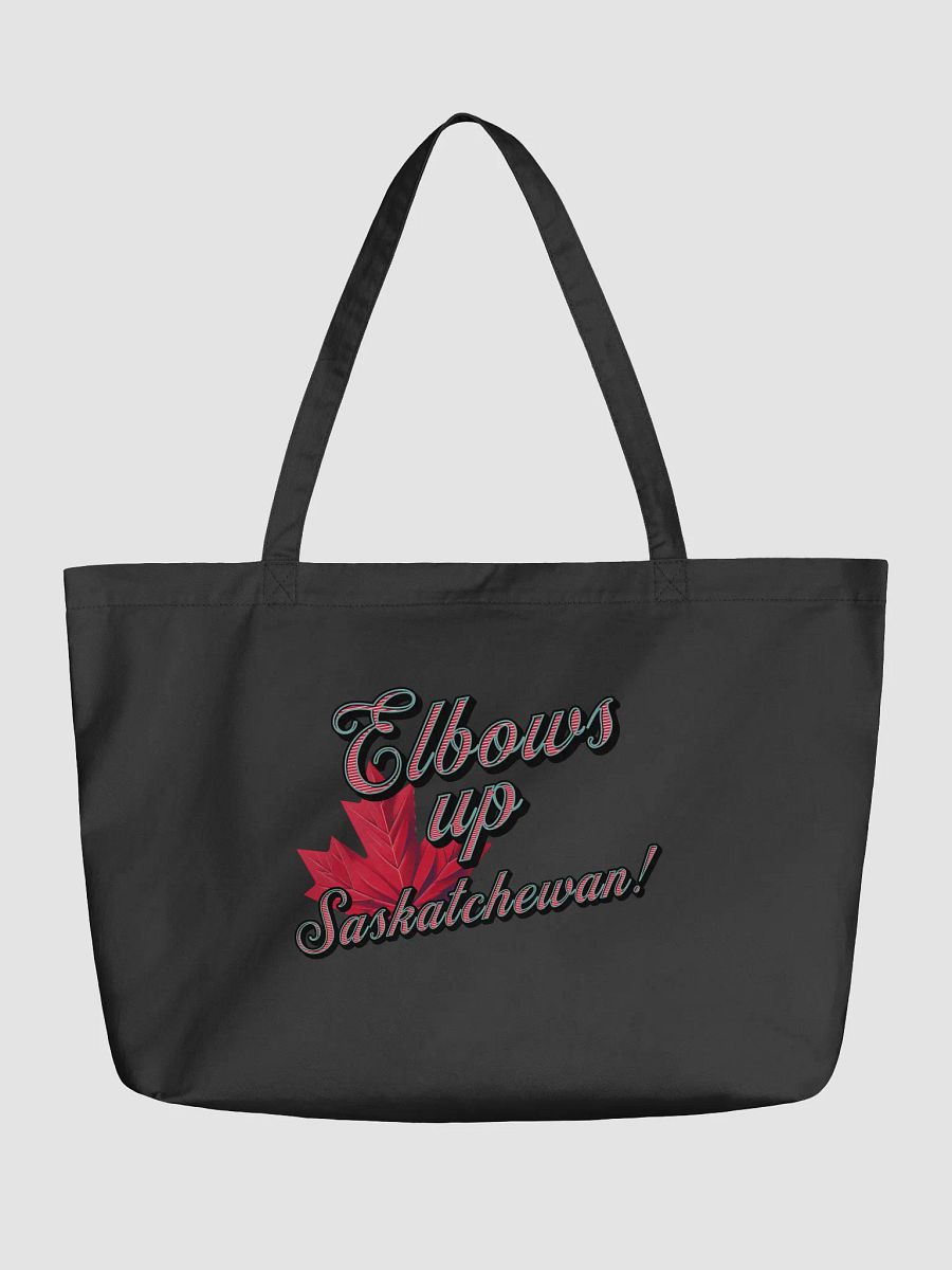 Elbows Up Maple Leaf Saskatchewan Pride Organic Tote product image (2)