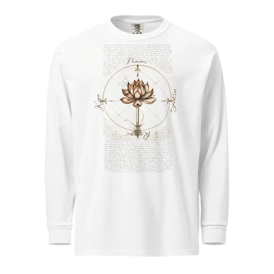 Nam Myoho Renge Kyo Lotus Long Sleeve Tee | Buddhist Shirt product image (2)
