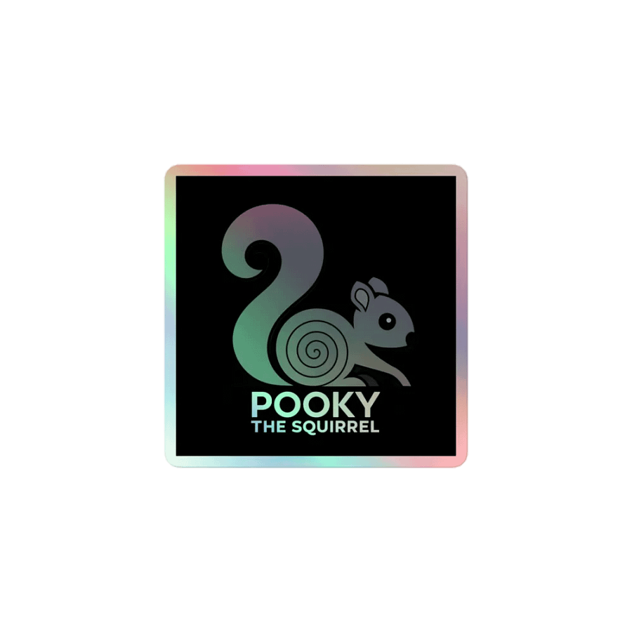 Pooky's Holographic Squirrel Sticker Set product image (1)