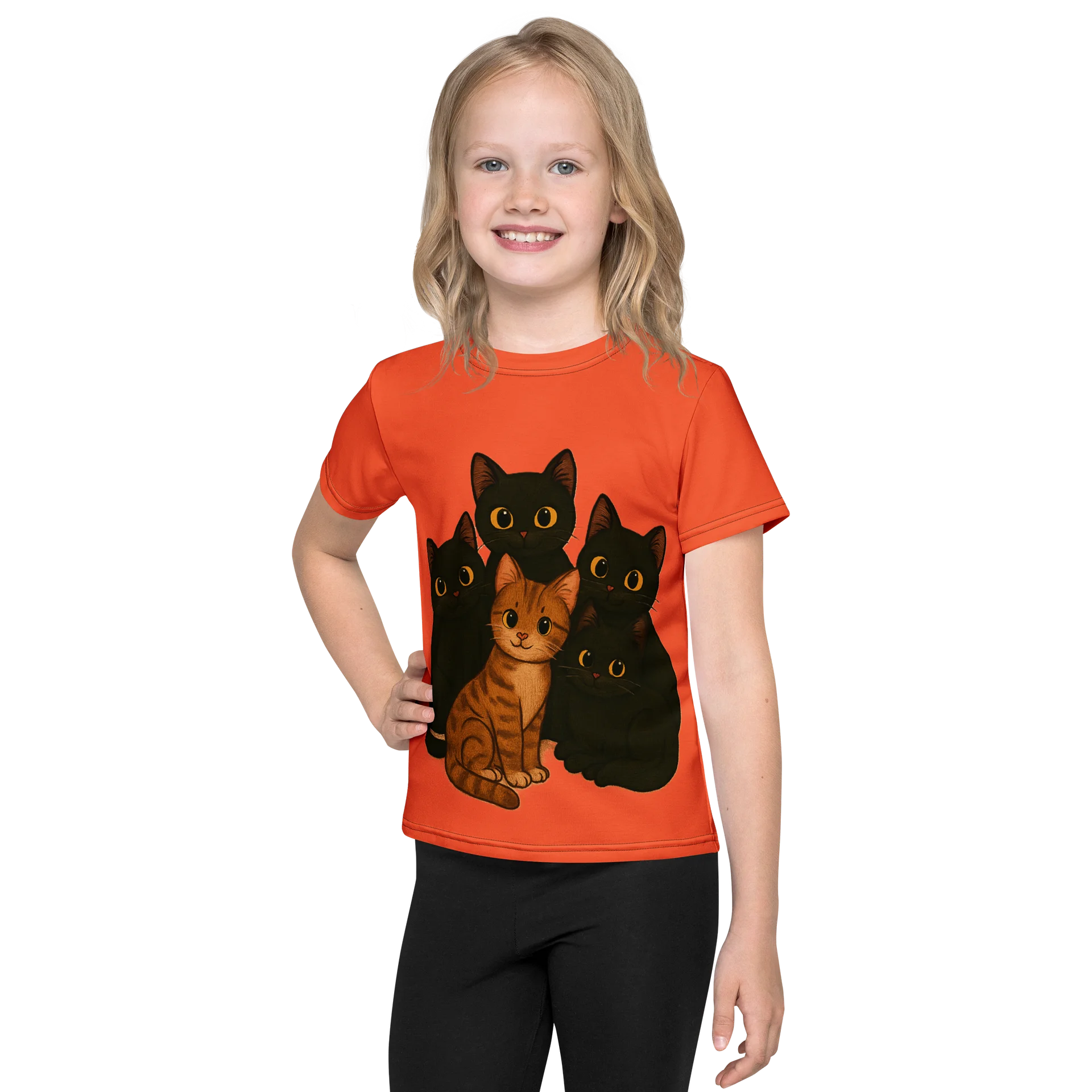 Orange kitty Adventure Kids T-Shirt product image (1)