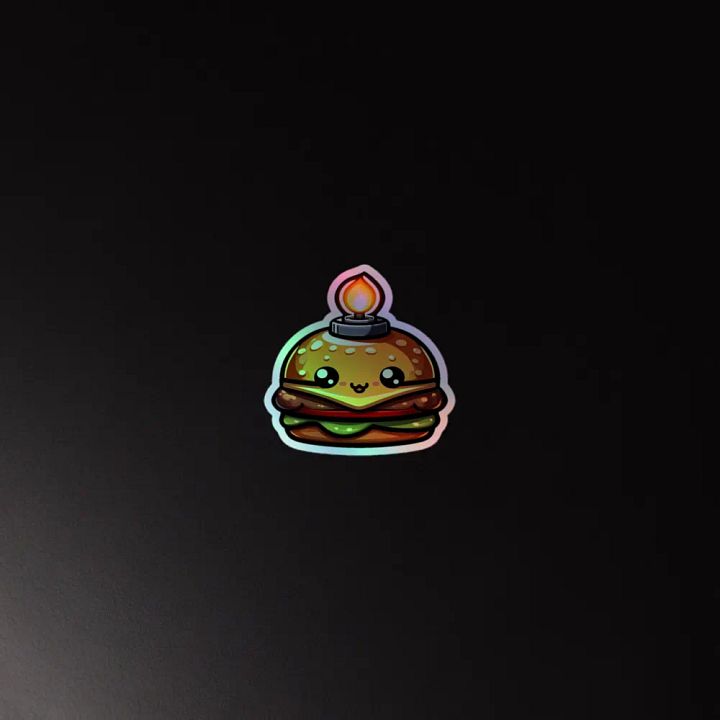 Gas Light Burger Holographic Sticker Sheet product image (4)