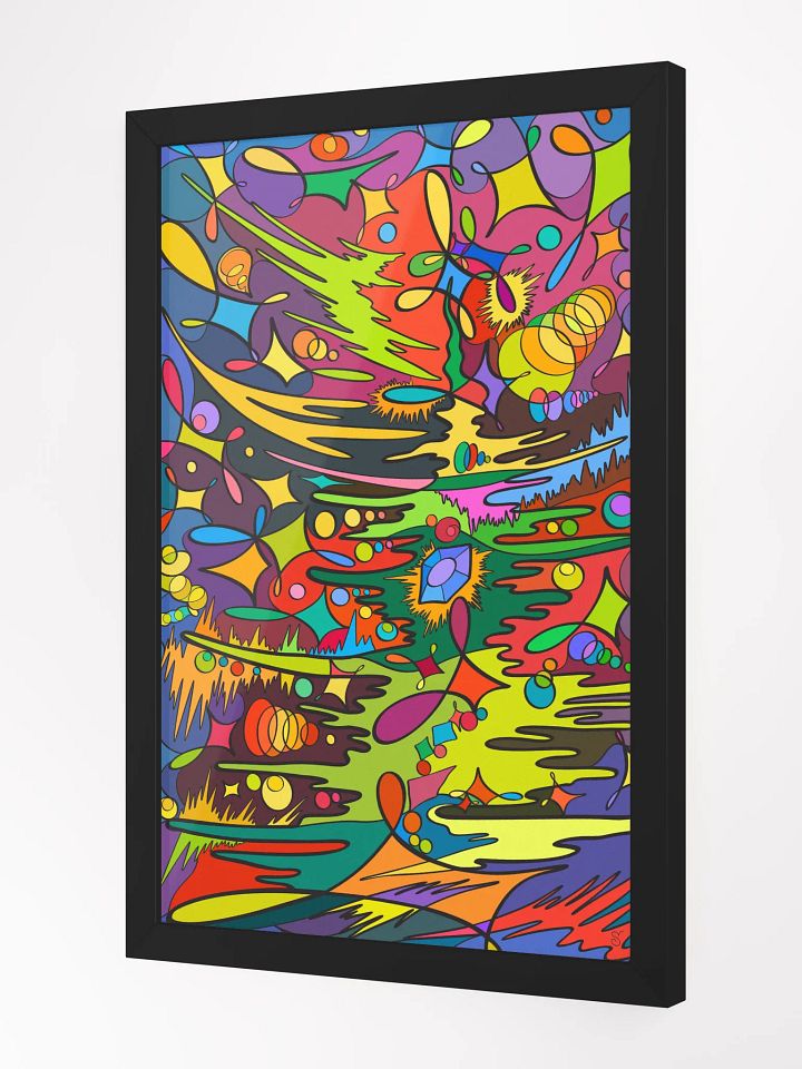 Vibrant Ayous Wood Framed Matte Poster - New Year Tree product image (8)