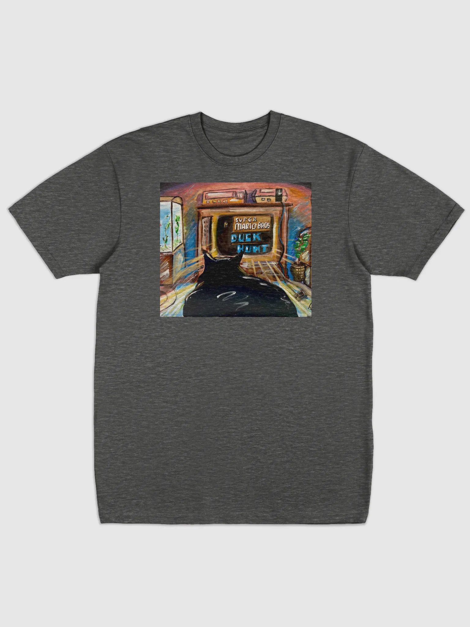 Gamer Cat 8-Bit Life T-Shirt product image (1)