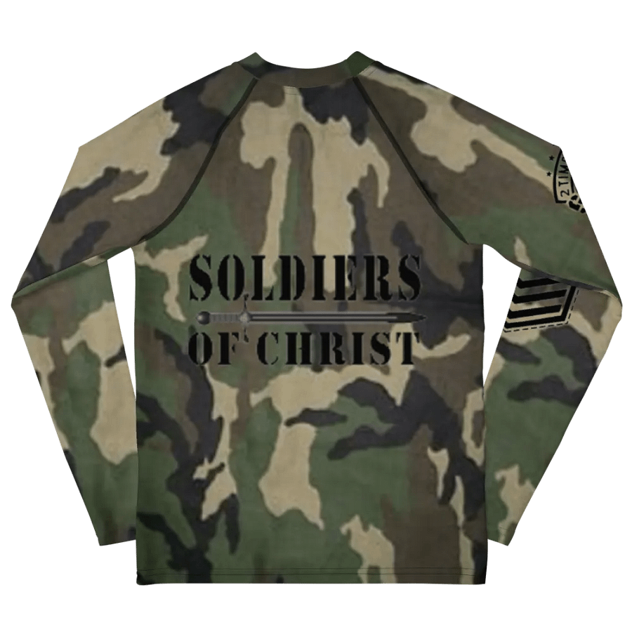 Faithful Camo: Youth Rash Guard - Woodland product image (6)