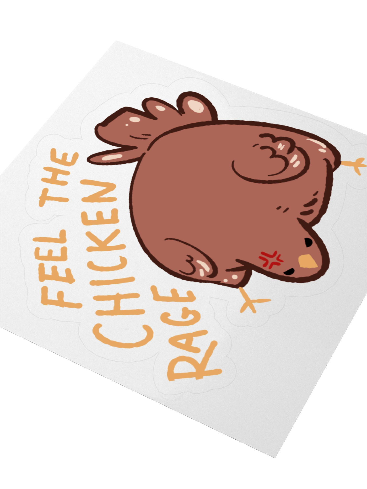 Nuna's chicken "Rage" sticker product image (4)