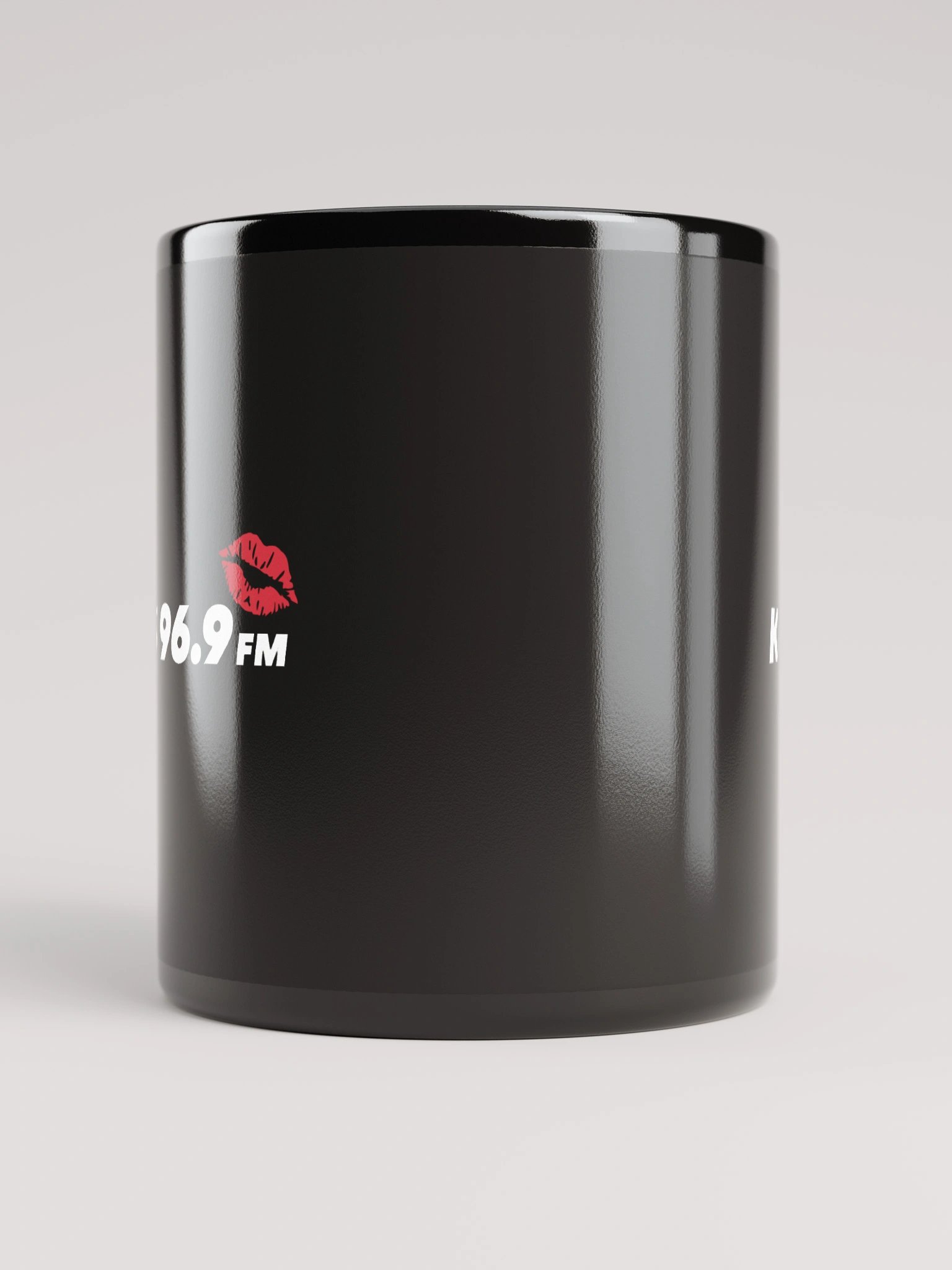 Kiss 969 logo black coffee mug product image (10)