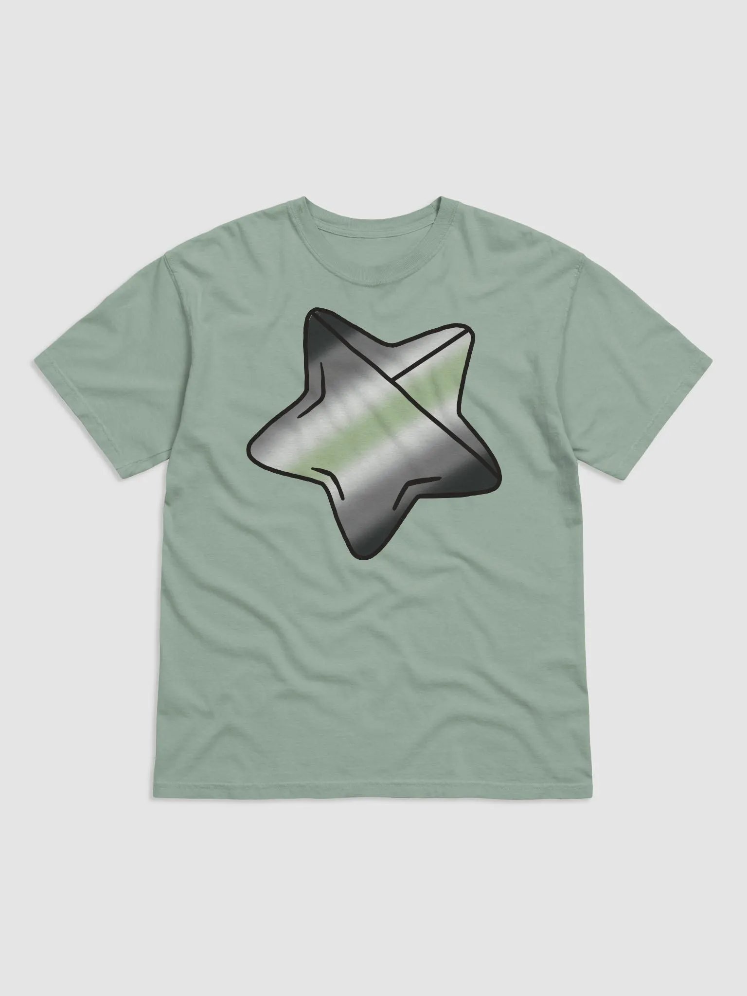 Agender Pride Folding Star T Shirt product image (6)