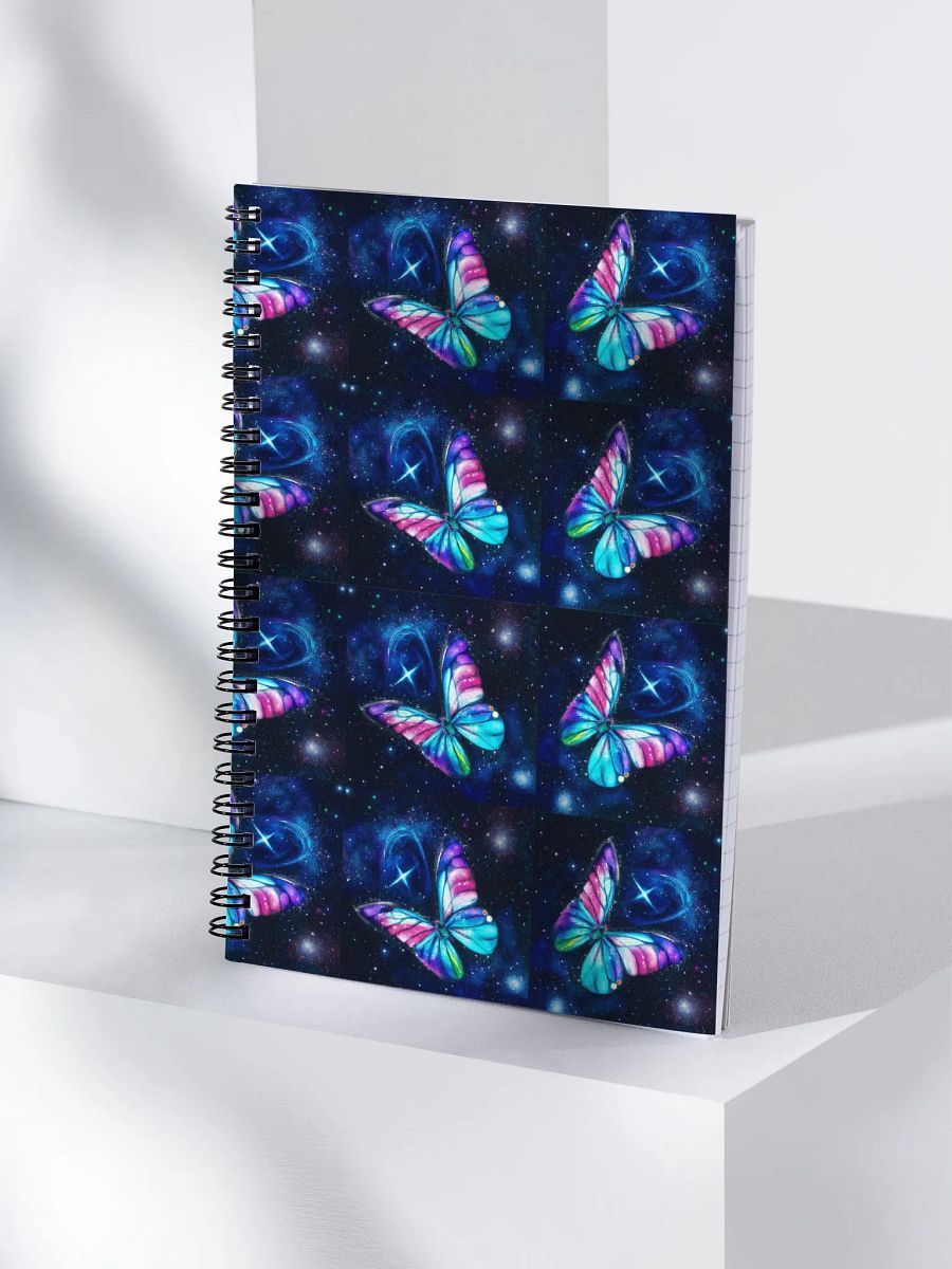 Galactic Butterfly Spiral Notebook product image (3)
