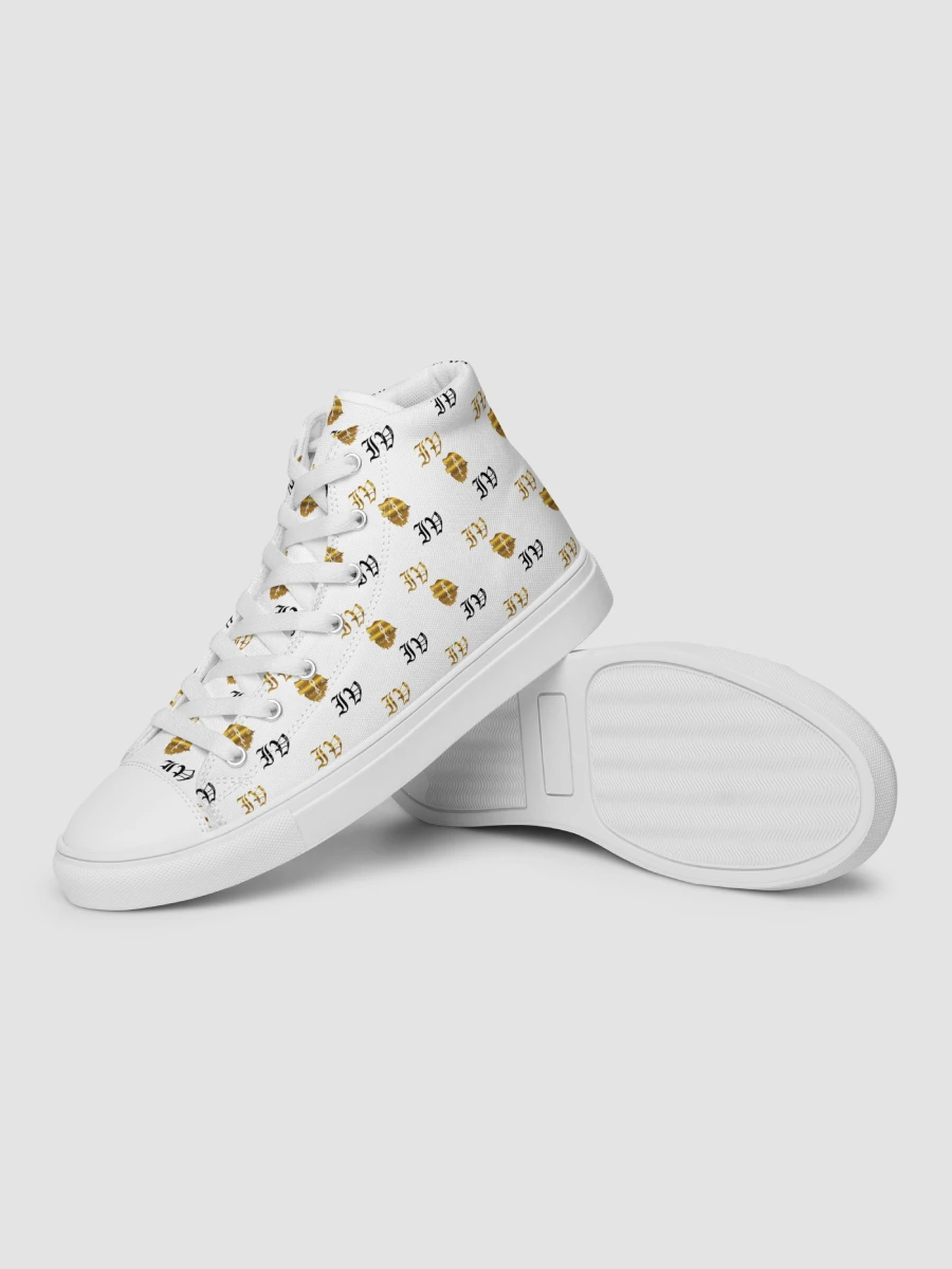 Victor Ivyic Women's High Top Canvas Shoes White product image (10)