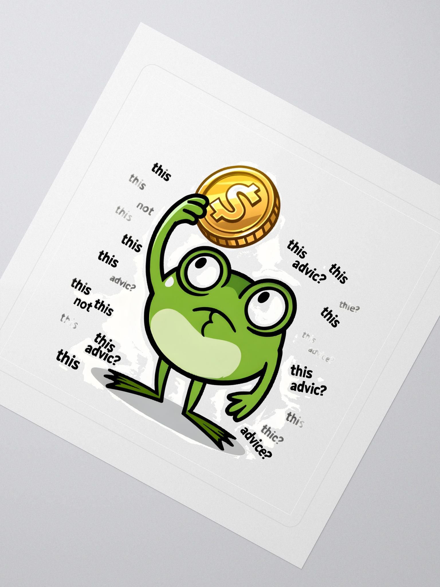Funny Finance Frog Sticker product image (2)