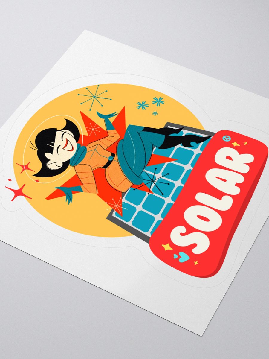 Solar Retro Martian Sticker product image (1)