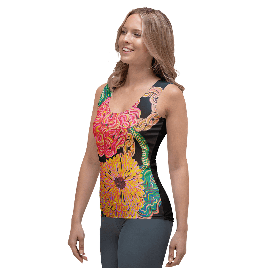 Flowers & Chains 1 Femme Tank product image (3)
