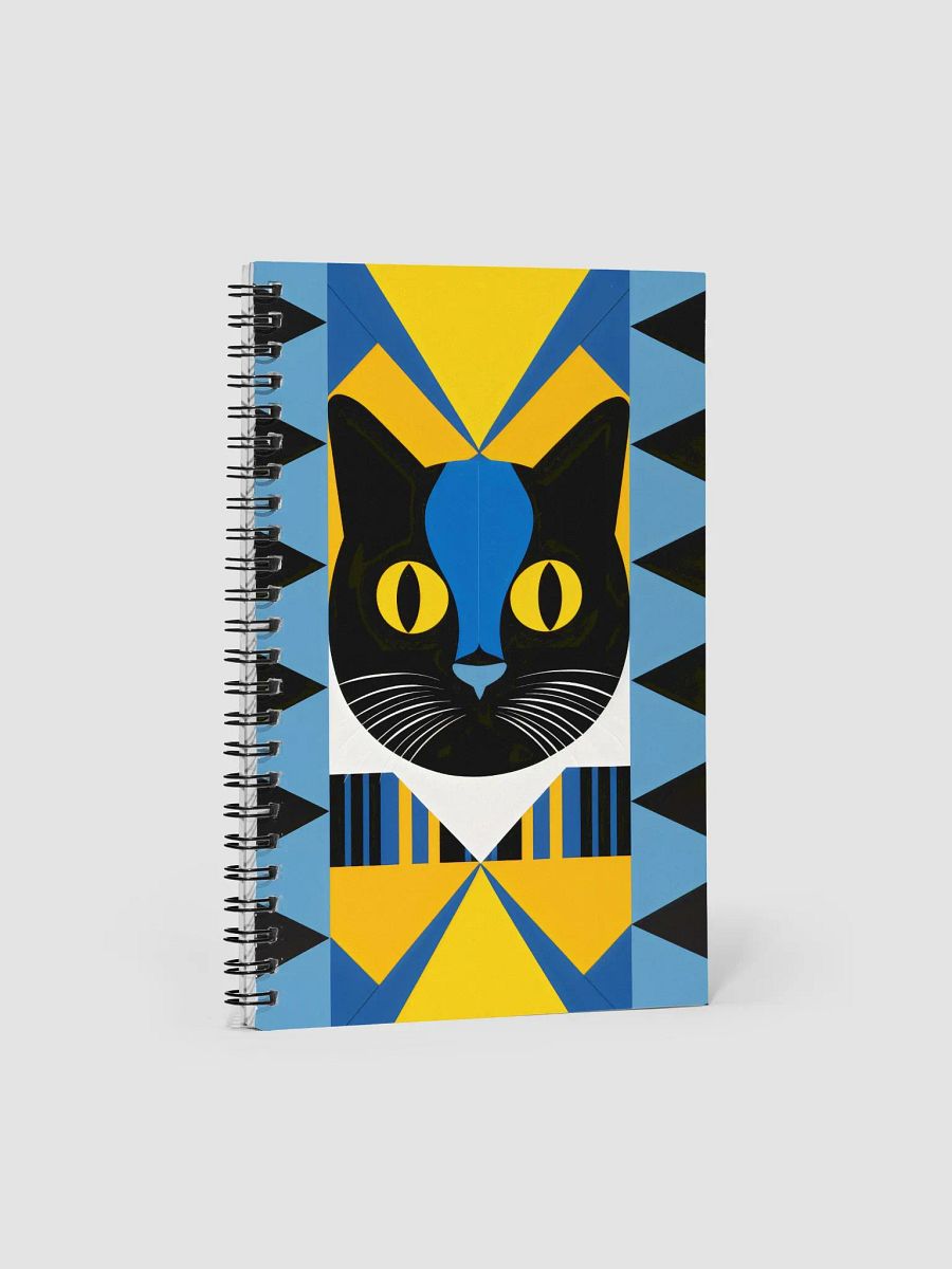 Geometric Cat Dreams Spiral Notebook product image (1)