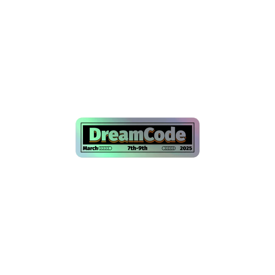 DreamCode 2025 Holographic Sticker product image (1)