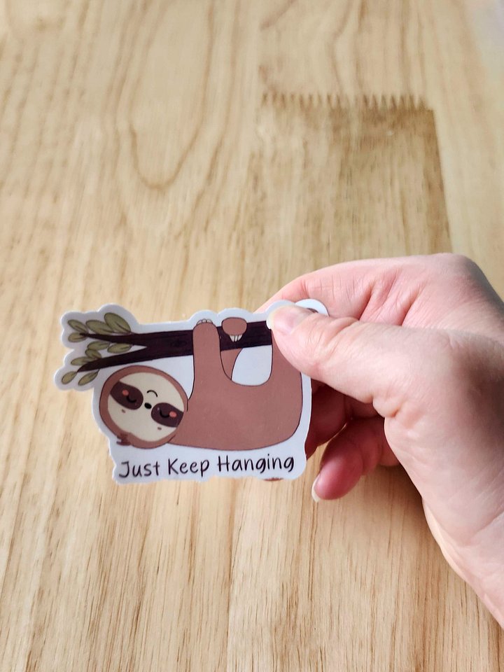 Just Keep Hanging Sloth Mental Health product image (2)