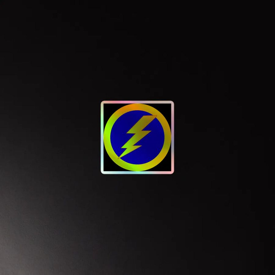 thunderbolt holo sticker product image (4)