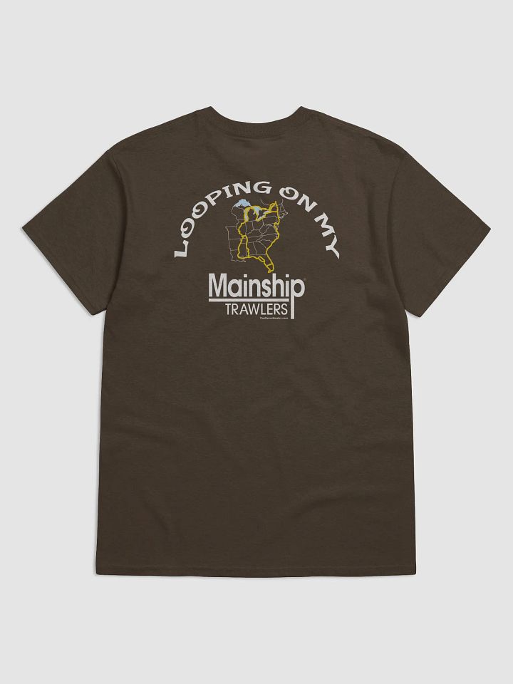 Looping On My Mainship - T-Shirt - Dark Shirt w/White Logo product image (1)